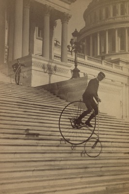 A perilous ride. Cabinet card photograph by Platt Brothers, [1884]. Library of Congress Prints &amp; Photographs Division